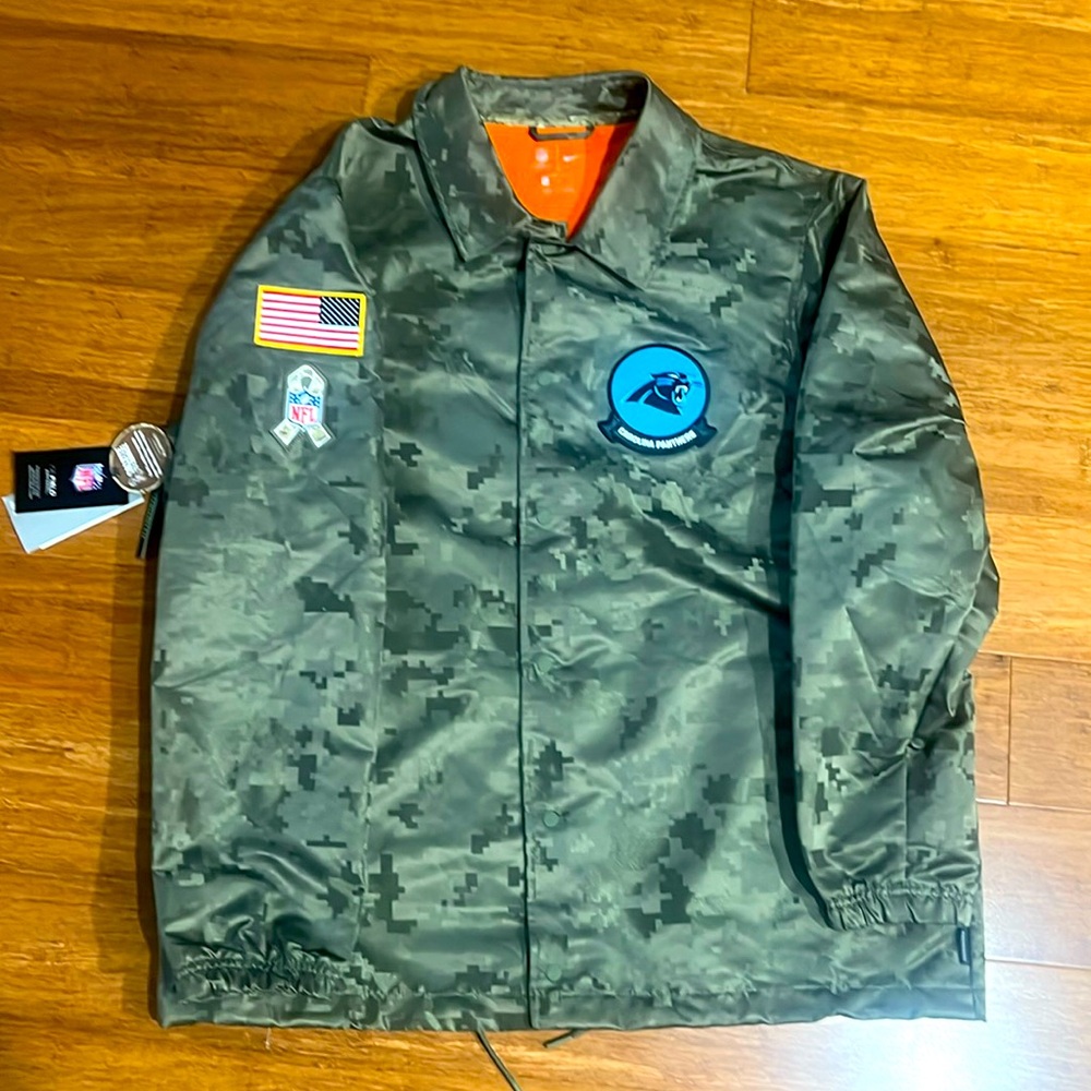 Nike:Carolina Panthers: NFL On Field Salute To Service Full Zip Jacket